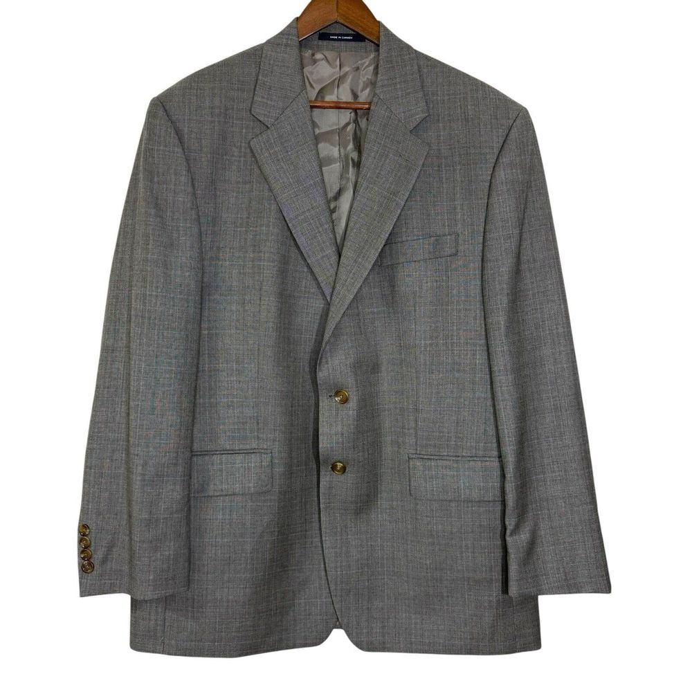 Chaps Ralph Lauren Blazer 44 R Wool Cashmere Jacket Lined Sport Coat VTG Read!
